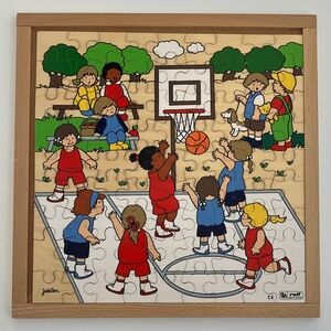Vintage Rolf Wooden Playground Puzzle